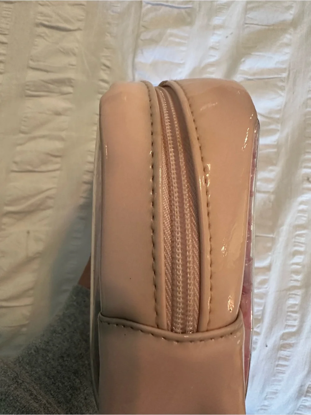 Victoria’s Secret PINK Bubble Heart Clear Beauty Cosmetic Bag
